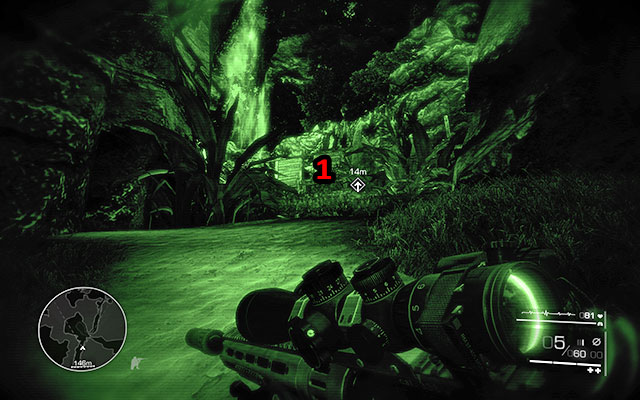 You will reach a waterfall guarded by two mercenaries - Cross the cave to the southern part of the resort - Act 1 - From Out of Nowhere - Sniper: Ghost Warrior 2 - Game Guide and Walkthrough