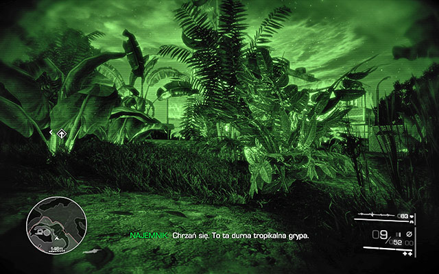 Getting rid of him will let you get past four other mercenaries in this area unnoticed - very slowly move along the left side while crouching and sticking to the bushes - Reach the observatory undetected - Act 1 - From Out of Nowhere - Sniper: Ghost Warrior 2 - Game Guide and Walkthrough