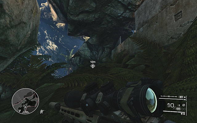 After clearing the area, head right between the rocks, towards a fence which you have to jump over - the main path is well guarded - Reach the bunker undetected - Act 1 - Leave No Man Behind - Sniper: Ghost Warrior 2 - Game Guide and Walkthrough