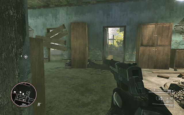 You need to get two rooms further while avoiding the enemy sniper's bullets - Regain your equipment - Act 2 - Ghost of Sarajevo - Sniper: Ghost Warrior 2 - Game Guide and Walkthrough