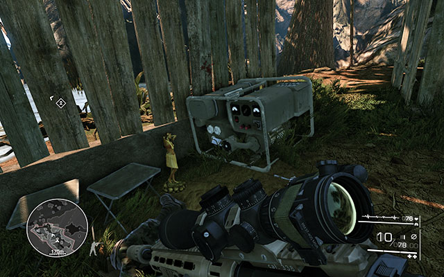 After the mortars you will have to deal with elite snipers - The first one is right above the statue [700m] - Eliminate the elite snipers - Act 3 - No Loose Ends - Sniper: Ghost Warrior 2 - Game Guide and Walkthrough