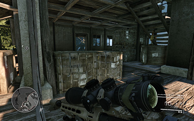 On a crate below the stairs in the building which you reach after going below the bridge - Communication Breakdown - Secrets - act 1 - Sniper: Ghost Warrior 2 - Game Guide and Walkthrough