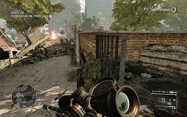 By the dumpster behind a crate, right before the park entrance, on the right side - And Justice for All - Secrets - act 2 - Sniper: Ghost Warrior 2 - Game Guide and Walkthrough