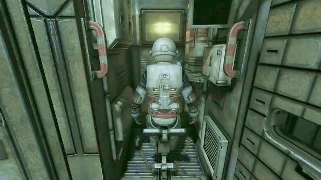 And heres the Power Suit. - 16 - Omicron station - Walkthrough - SOMA - Game Guide and Walkthrough
