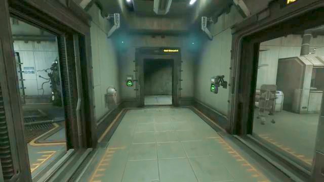 The passage leading to the East Stairwell can be seen straight ahead. - 16 - Omicron station - Walkthrough - SOMA - Game Guide and Walkthrough