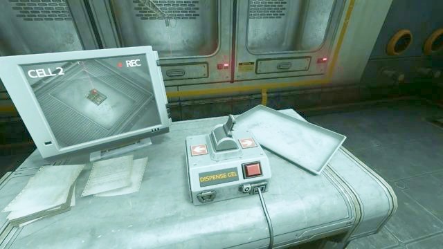 Use the controller to move the laser. - 16 - Omicron station - Walkthrough - SOMA - Game Guide and Walkthrough