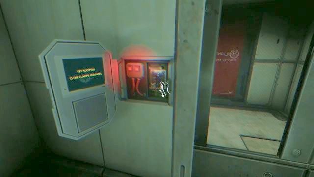 Place the chip in the middle of the control panel and secure it with two levers - do it quick, as the enemy is on its way! - 13 - Theta laboratory - Riddles and puzzles - SOMA - Game Guide and Walkthrough