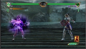 Opponents: Cassandra (Strengthen Horizontal), Rock (Knock Down) - Amy - Story - Soul Calibur IV - Game Guide and Walkthrough