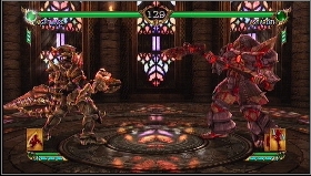 Opponents: Astaroth (Auto Unblockable Attack B), Sophitia (HP Recovery C), Voldo (Auto Grapple Break B) - Nightmare - Story - Soul Calibur IV - Game Guide and Walkthrough
