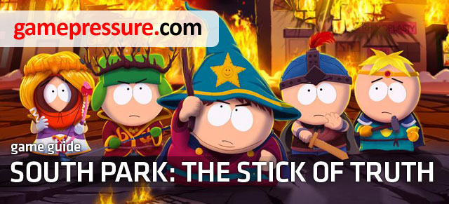 This guide to South Park: The Stick of Truth comes in handy in what is called everyday life in the weirdest town of the United States of America - South Park: The Stick of Truth - Game Guide and Walkthrough