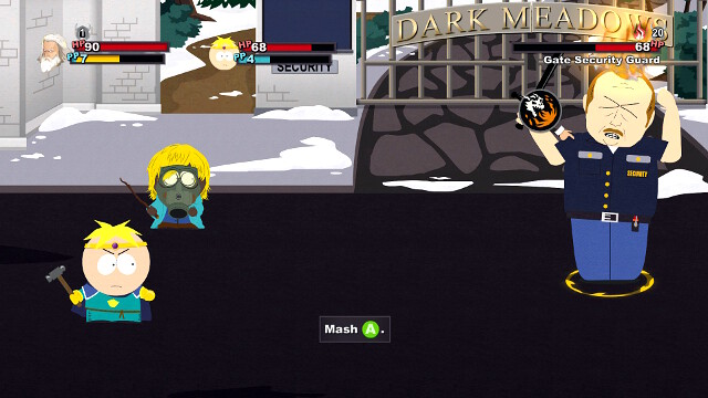 An example of using the special ability, by mashing the attack button - The basics - Combat - South Park: The Stick of Truth - Game Guide and Walkthrough