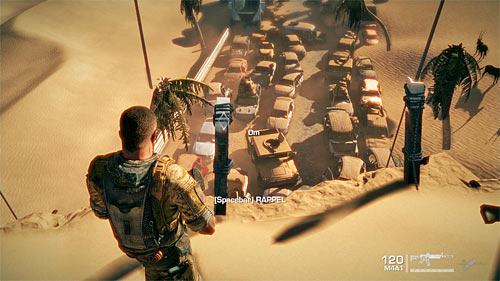 P After reaching the lookout point, turn right, jumping over an obstacle (left SHIFT) - Chapter I - The Evacuation - p. 1 - Game Walkthrough - Spec Ops: The Line - Game Guide and Walkthrough