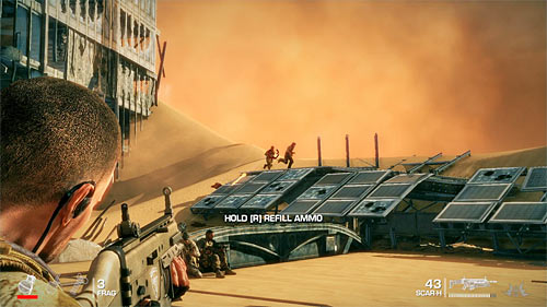 Fast elimination of enemies occupying upper floors of the building is not so crucial now - Chapter II - The Dune - p. 2 - Game Walkthrough - Spec Ops: The Line - Game Guide and Walkthrough