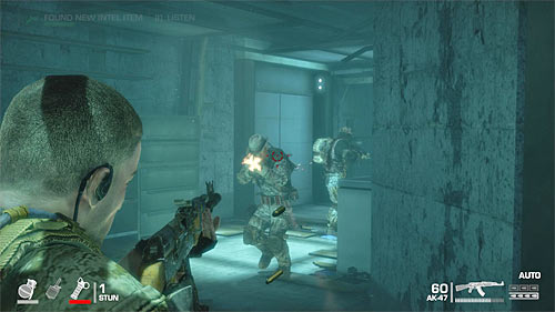 Right after the flash grenade explodes, run to the left and attack hostile soldiers gathered in the corridor - Chapter IV - The Refugees - p. 1 - Game Walkthrough - Spec Ops: The Line - Game Guide and Walkthrough