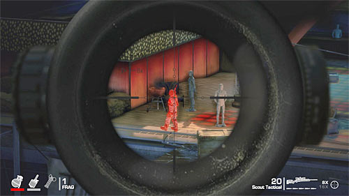 Start attacking enemy forces, noticing that some of them are indicated in red - Chapter XII - Rooftops - p. 1 - Game Walkthrough - Spec Ops: The Line - Game Guide and Walkthrough