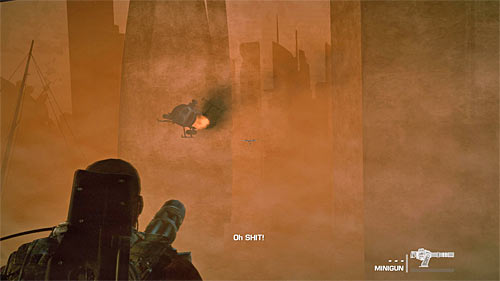 Same as in prologue, the helicopter flight will get to the end when you approach the sandstorm - Chapter XII - Rooftops - p. 2 - Game Walkthrough - Spec Ops: The Line - Game Guide and Walkthrough