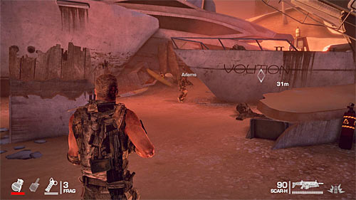 After the fight, head to the passage shown on the above screen, which leads to another part of the map - Chapter XIII - Adams - p. 1 - Game Walkthrough - Spec Ops: The Line - Game Guide and Walkthrough
