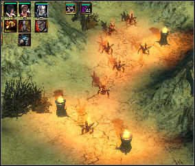 Now teleport your party to Fire Rocks (10) to gather the Fire Essence - Crystal Wastes - Chapter: The Hunt - Spellforce 2: Shadow Wars - Game Guide and Walkthrough