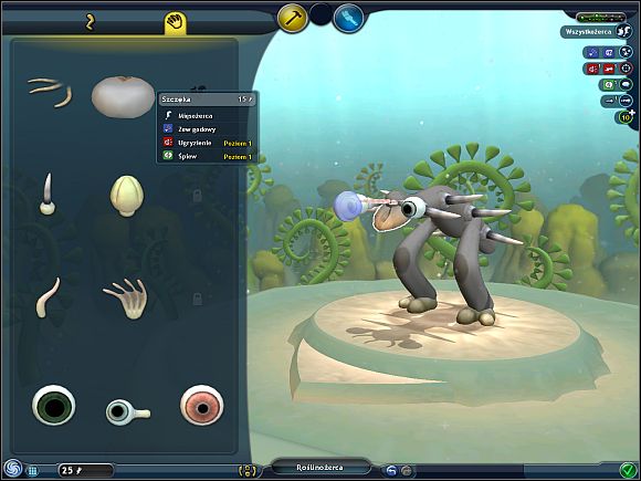 The other problem are the creatures lurking in the water - Migrations - Creature Stage - Spore - Game Guide and Walkthrough