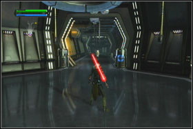 Watch cutscene and run straight, through the corridor - Mission 01: TIE Fighter Factory - part 1 - Walkthrough - Star Wars: The Force Unleashed - Game Guide and Walkthrough