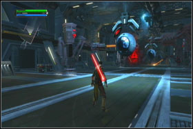 After few another fights in the corridor, you will reach the elevator - Mission 01: TIE Fighter Factory - part 2 - Walkthrough - Star Wars: The Force Unleashed - Game Guide and Walkthrough