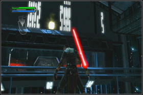 Look at the panels, which contains Tie's - Mission 01: TIE Fighter Factory - part 2 - Walkthrough - Star Wars: The Force Unleashed - Game Guide and Walkthrough