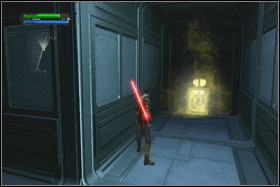 In the assembly line room is located another holocron - Mission 01: TIE Fighter Factory - part 2 - Walkthrough - Star Wars: The Force Unleashed - Game Guide and Walkthrough