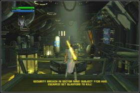 From lab you can exit by only one lock - Mission 04: The Empirical - Walkthrough - Star Wars: The Force Unleashed - Game Guide and Walkthrough
