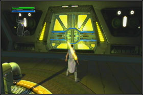 Third cube (Force Talent Sphere) is located in the lock, exactly under the entrance to this area - Mission 04: The Empirical - Walkthrough - Star Wars: The Force Unleashed - Game Guide and Walkthrough