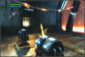In one of the cells, which is guarded by the droids interrogating prisoners, you can find another holocron (Force Talent Sphere) - Mission 06: Imperial Kashyyyk - part 2 - Walkthrough - Star Wars: The Force Unleashed - Game Guide and Walkthrough