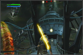 No go to rear part of the machine and look down - Mission 07: Imperial Felucia - part 2 - Walkthrough - Star Wars: The Force Unleashed - Game Guide and Walkthrough