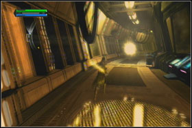 After a while, you should be able to see the exit, which is located on the left side - Mission 08: Imperial Raxus Prime - part 2 - Walkthrough - Star Wars: The Force Unleashed - Game Guide and Walkthrough