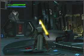 In the side rooms of the tube, you will have to fight with stormtroopers (standard and armed with flamethrowers) - Mission 09: Death Star - part 1 - Walkthrough - Star Wars: The Force Unleashed - Game Guide and Walkthrough