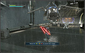 After getting down, you will encounter some enemies - Kamino - The Escape - Walkthrough - Star Wars: The Force Unleashed II - Game Guide and Walkthrough