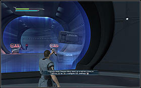 After passing the turbines, jump into the shaft - Kamino - The Escape - Walkthrough - Star Wars: The Force Unleashed II - Game Guide and Walkthrough