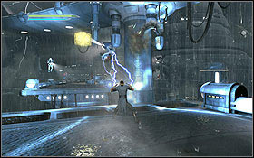 The Force Lightning is pretty much the only effective way of fighting the Jumptroopers - Kamino - The Escape - Walkthrough - Star Wars: The Force Unleashed II - Game Guide and Walkthrough