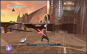 Kill all the enemies on the landing platform - Cato Neimoidia - The Eastern Arch - Walkthrough - Star Wars: The Force Unleashed II - Game Guide and Walkthrough