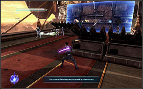 Right before entering the arena, you will have to break through a couple more barricades - Cato Neimoidia - The Western Arch - Walkthrough - Star Wars: The Force Unleashed II - Game Guide and Walkthrough
