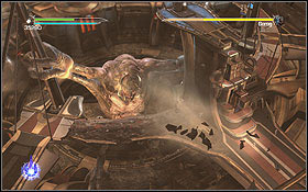 After a bit you will find yourself above the arena - Cato Neimoidia - Tarko-se Arena - Walkthrough - Star Wars: The Force Unleashed II - Game Guide and Walkthrough