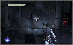 A bit further you will reach an elevator, which will suddenly start falling down - The Salvation - Aboard The Salvation - p. 1 - Walkthrough - Star Wars: The Force Unleashed II - Game Guide and Walkthrough