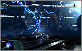 Once you do that, the machine's force field will disappear - The Salvation - Aboard The Salvation - p. 2 - Walkthrough - Star Wars: The Force Unleashed II - Game Guide and Walkthrough
