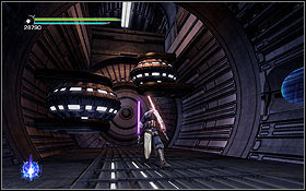 In the engine room below, destroy the cells blocking the way and exit through the side corridor - The Salvation - The Battle for The Salvation - Walkthrough - Star Wars: The Force Unleashed II - Game Guide and Walkthrough