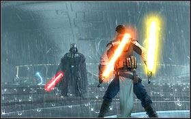 The tactic of fighting Vader is easy - Kamino - The Confrontation - Walkthrough - Star Wars: The Force Unleashed II - Game Guide and Walkthrough