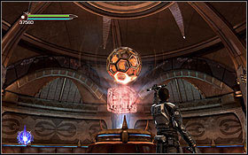 After entering the third decorated corridor, raise the sphere by the entrance - Cato Neimoidia - Eastern Arch - Hidden holocrons - Star Wars: The Force Unleashed II - Game Guide and Walkthrough