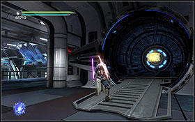 Once the fight in the hangar breaks out and the second wave of boarding craft will arrive, imperial snipers will appear on the right - The Salvation - The Battle for the Salvation - Hidden holocrons - Star Wars: The Force Unleashed II - Game Guide and Walkthrough