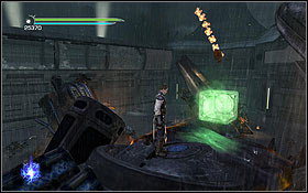 This holocron is in the middle of the courtyard guarded by Imperial forces and two cannons - Kamino - The Return - Hidden holocrons - Star Wars: The Force Unleashed II - Game Guide and Walkthrough
