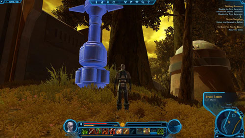 [2]: Evocii Totem (Lore Object) - examining the totem will result in obtaining a Codex entry - Lore: Evocii Tribes - 300 XP - (04) The Eastern Grime - Places - Star Wars: The Old Republic - Game Guide and Walkthrough