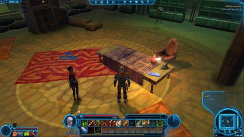 [8]: Gajoru, The Vault Guardian [*] - one of the stronger palace guards, needs to be killed in the side mission: Return of the Warrior - (08) Fa'athra's Palace - Places - Star Wars: The Old Republic - Game Guide and Walkthrough
