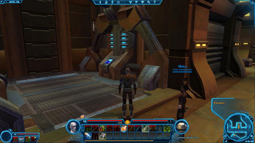 You'll appear in [5] - (L10) Return of the Warrior - Hutta - Star Wars: The Old Republic - Game Guide and Walkthrough