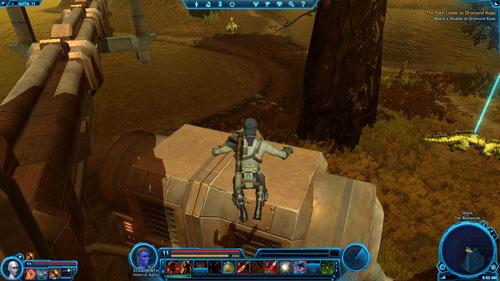Now you need to perform a second jump, a little easier, but you can still fall - Galactic History 02 (+2 Presence) - Datacrons - Star Wars: The Old Republic - Game Guide and Walkthrough